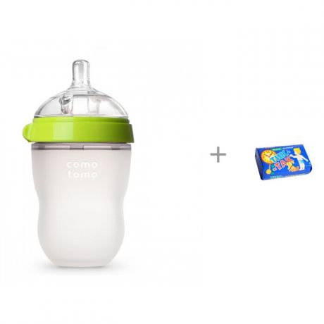Бутылочки Comotomo Natural Feel Baby Bottle 3-6 мес. 250 мл и мыло Тик-так 150 г Свобода
