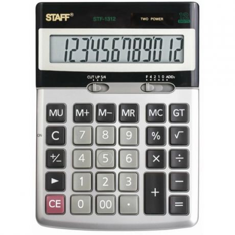 Канцелярия Staff Калькулятор настольный STF-1312 12 разрядов