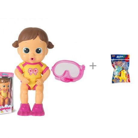 Игрушки для ванны IMC toys Bloopies Кукла для купания Лавли и Yako МиниМания заводные игрушки для воды В85557