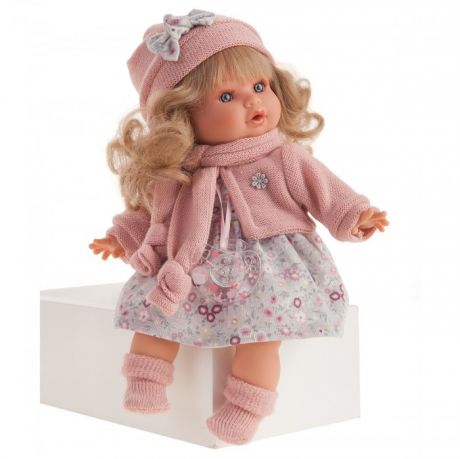 Куклы и одежда для кукол Munecas Antonio Juan Кукла Марисела в розовом озвученная 30 см