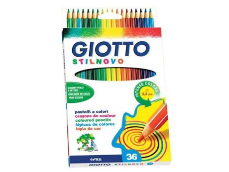 Карандаши, восковые мелки, пастель Giotto Stilnovo Цветные гексагональные карандаши 36 цветов