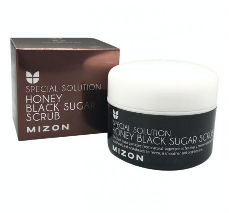 Косметика для мамы Mizon Honey Black Sugar Скраб с черным сахаром 80 мл