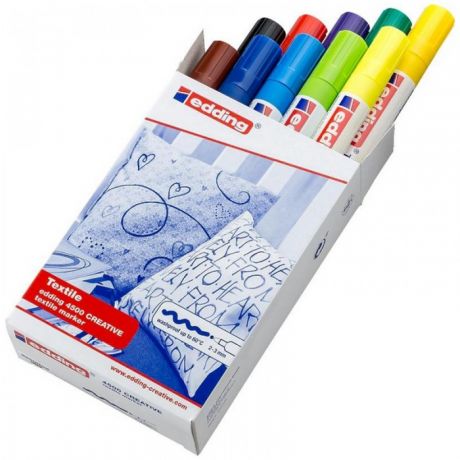 Канцелярия Edding Набор маркеров по ткани 4500 Basic 2-3 мм 10 цветов