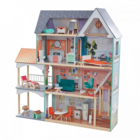 Кукольные домики и мебель KidKraft Кукольный дом Далия с мебелью (30 элементов)