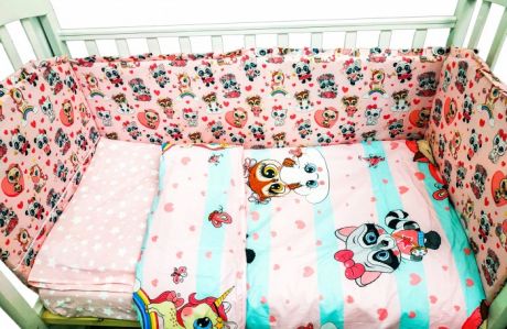 Комплекты в кроватку Сонная сказка Малыши девочки (6 предметов)