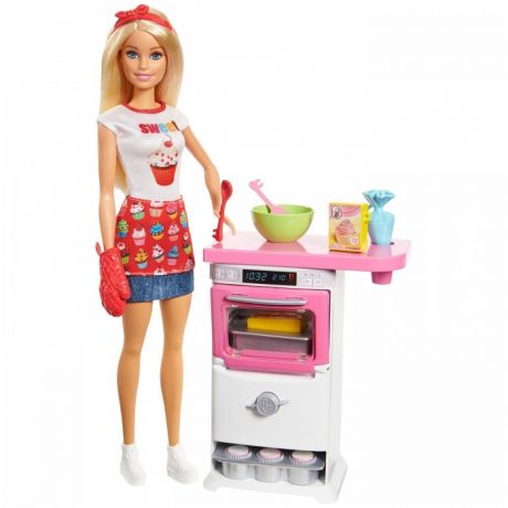 Куклы и одежда для кукол Barbie Кукла Пекарь с набором для выпечки