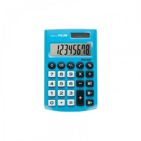Канцелярия Milan Калькулятор карманный 8 разрядов двойное питание 907х620х80 мм