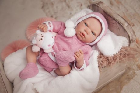 Куклы и одежда для кукол Arias ReBorns Новорождённый пупс Elina 40 см