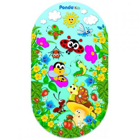 Коврики для купания Pondo Kids для ванны Полянка 69х39 см