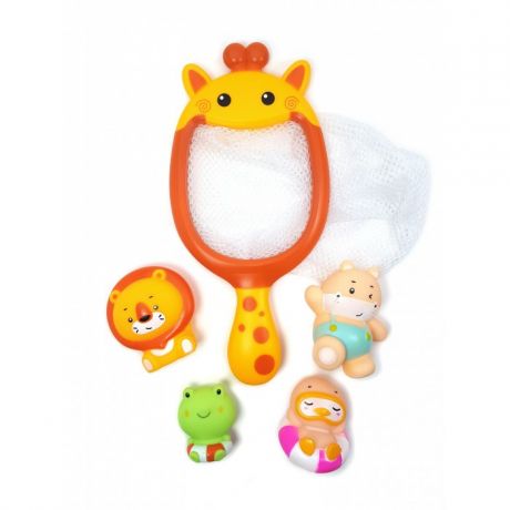 Игрушки для ванны ЯиГрушка Набор игрушек для ванной Сачок-Жираф