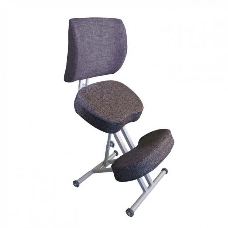 Детские столы и стулья Олимп Коленный стул со спинкой и повышенной мягкостью СК2-2 (серый корпус)