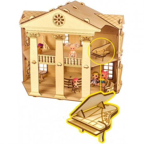 Кукольные домики и мебель Теремок Кукольный домик Белый дом конструктор