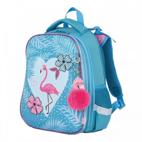 Школьные рюкзаки Brauberg Premium Ранец с брелком Flamingo