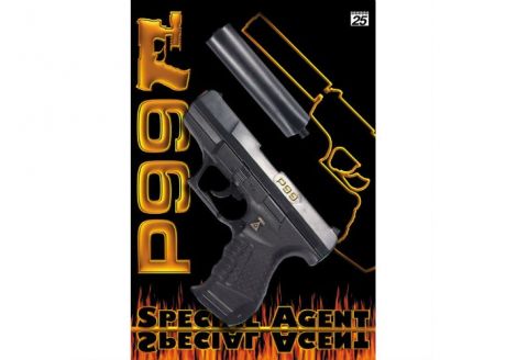 Игрушечное оружие Sohni-wicke Пистолет с глушителем Специальный агент P99 25-зарядный 298 мм