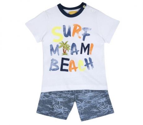 Комплекты детской одежды Chicco Комплект для мальчиков шорты и футболка Surf miami beach 09076416