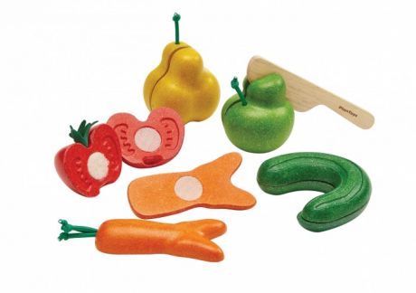 Деревянные игрушки Plan Toys Нарежь фрукты и овощи