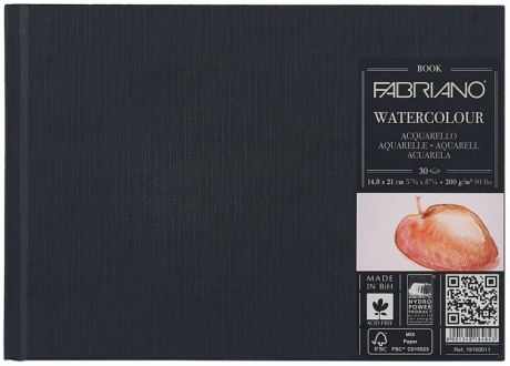 Принадлежности для рисования Fabriano Watercolourbook Блокнот для акварели А5 148х210 мм 30 листов
