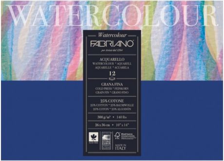 Принадлежности для рисования Fabriano Watercolour Studio Альбом для акварели А3 260х360 мм 12 листов