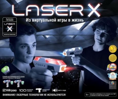 Игрушечное оружие LaserX Набор игровой Микро (2 бластерв, 2 мишени)