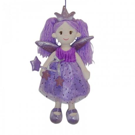 Мягкие игрушки ABtoys Кукла Фея в фиолетовом платье 45 см