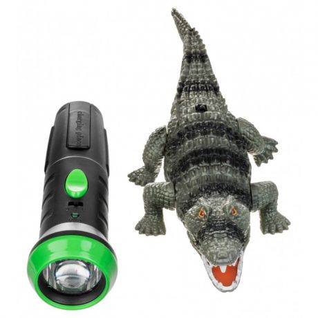 Радиоуправляемые игрушки Ocie Робо-крокодил с ИК пультом-фонариком OTC0862943