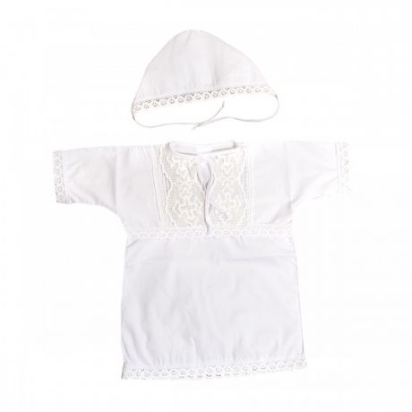 Крестильная одежда Baby Nice (ОТК) Крестильный набор (рубашечка, чепчик)