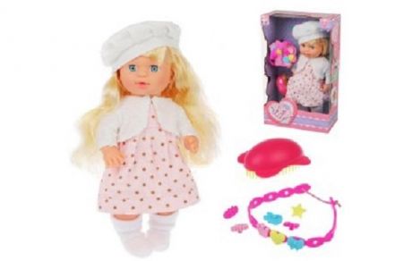 Куклы и одежда для кукол Наша Игрушка Кукла 30 см (11 предметов)