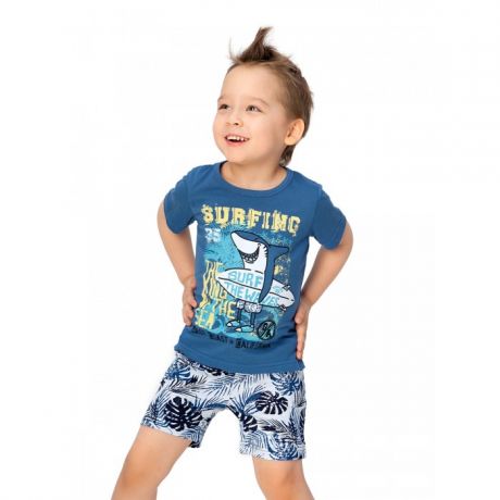 Комплекты детской одежды Веселый малыш Комплект для мальчиков (шорты, футболка) Серфер