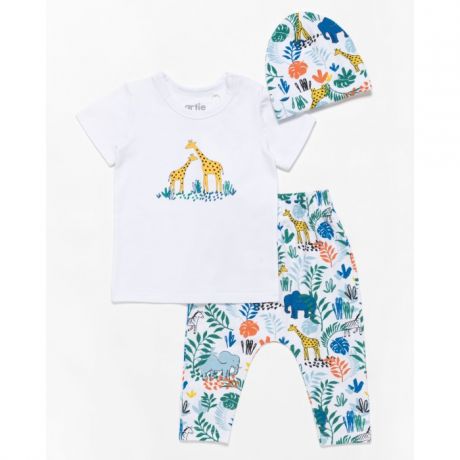 Комплекты детской одежды Artie Комплект для мальчика ( футболка, брюки, шапочка) Jungle AKt3-442m