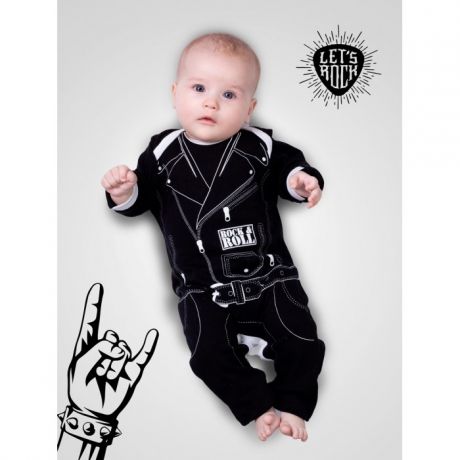 Боди, песочники, комбинезоны AmaroBaby Комбинезон Rock baby