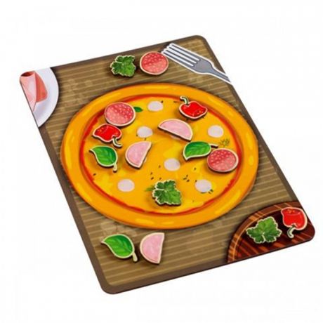 Деревянные игрушки Paremo Игровой набор Липучка Пицца с колбасой