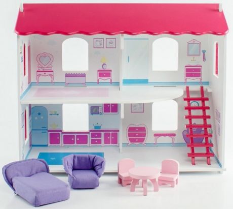 Кукольные домики и мебель Paremo Кукольный дом Виктория с интерьером и мебелью (5 предметов)