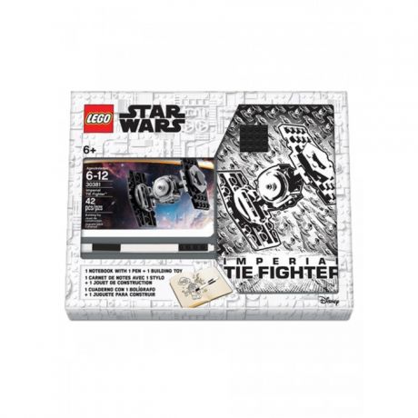 Канцелярия Lego Star Wars Книга для записей с ручкой и минифигурой TIE Fighter