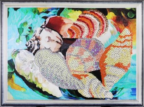 Картины своими руками Color Kit Картина из пайеток Ракушки