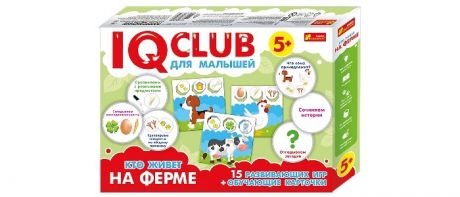 Игры для малышей Ранок IQ-club. Для малышей. Кто живет на ферме