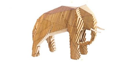 Сборные модели Uniwood параметрический Слон