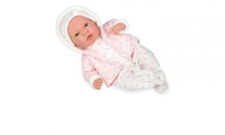 Куклы и одежда для кукол Arias Elegance Пупс с мягким телом 38 см в розовом