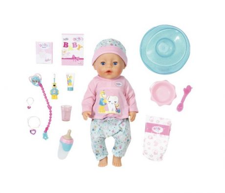 Куклы и одежда для кукол Zapf Creation Baby born Кукла интерактивная Чистим зубки 43 см