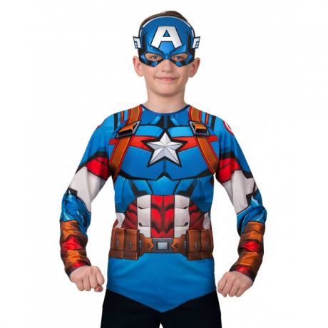 Карнавальные костюмы Батик Карнавальный костюм Капитан Америка (без мускулов) Мстители Марвел 5853