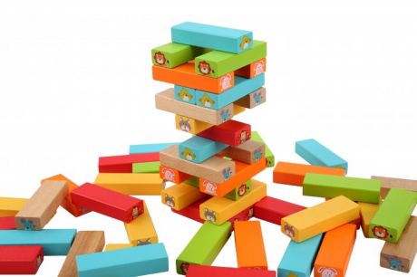 Деревянные игрушки Lucy & Leo Падающая башня Угадай кто?