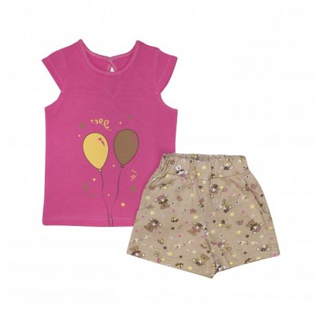 Домашняя одежда Клякса Комплект для девочки (футболка, шорты) 10Д-751