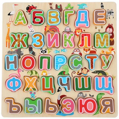 Деревянные игрушки Lucy & Leo Красочный набор Алфавит