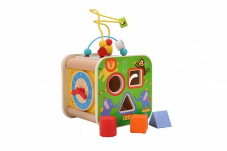 Деревянные игрушки Lucy & Leo Универсальный занимательный куб Цирк