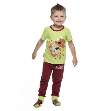 Домашняя одежда Lucky Child Пижама детская Ми-Ми-Мишки 70-405/зел