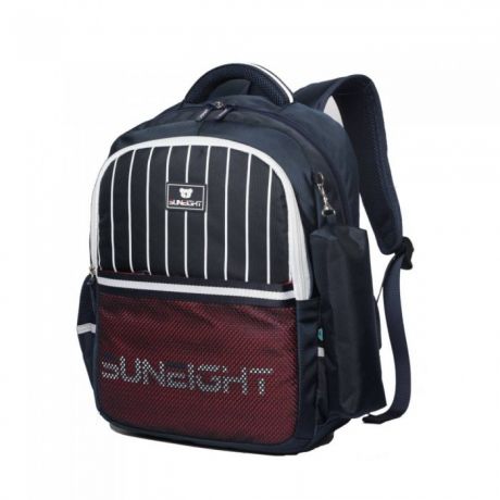 Школьные рюкзаки Sun eight Рюкзак школьный с принтом Полосы в комплекте с пеналом SE-2715