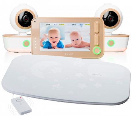Видеоняни Ramili Видеоняня с двумя камерами и монитором дыхания Baby RV1300X2SP