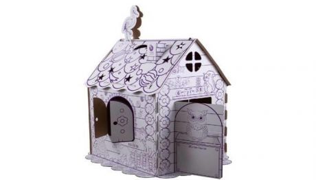 Игровые домики ПМДК Картонный игровой домик-раскраска