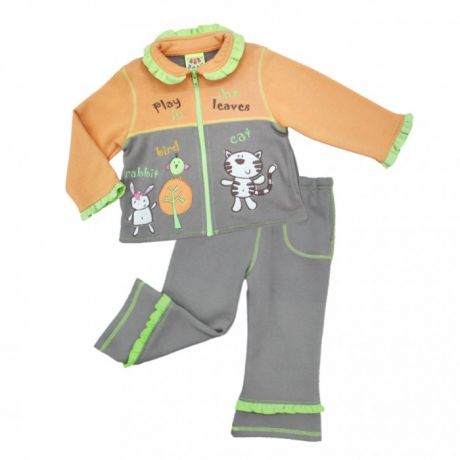 Комплекты детской одежды Sunbaby Комплект для девочки (толстовка и штаны) 104-0003