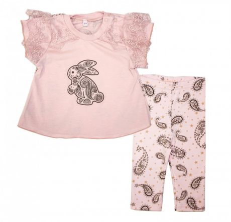 Комплекты детской одежды Осьминожка Комплект для девочки Огурчик (кофточка, лосины) 118-366П