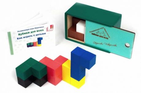 Деревянные игрушки Ступеньки творчества Кубики для всех от Семьи Никитиных